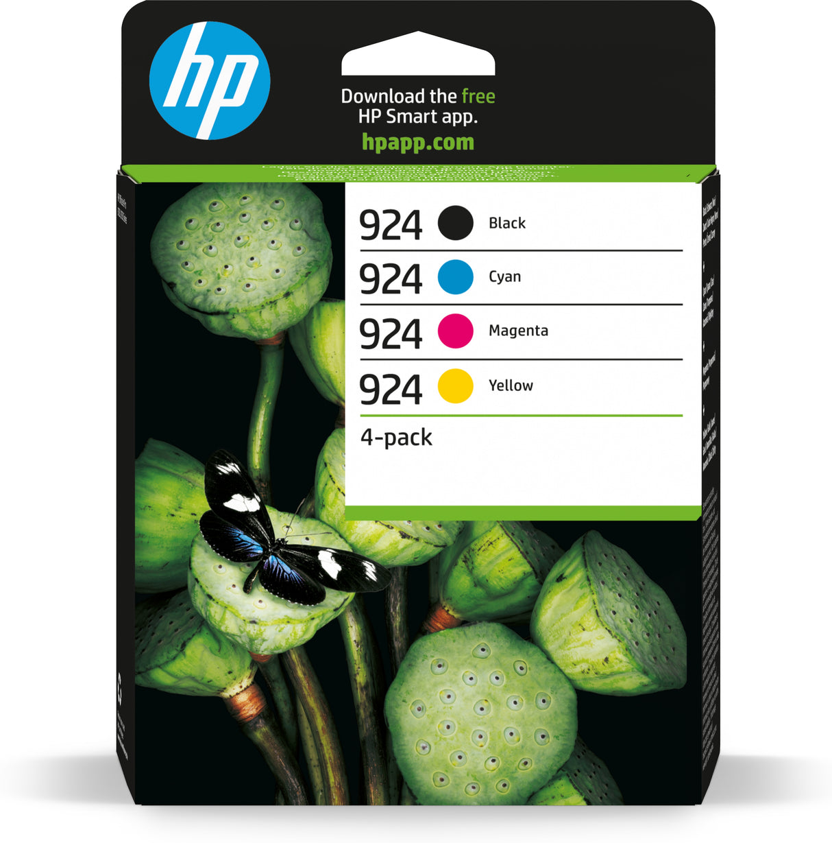 HP 6C3Z1NE/924 Ink cartridge multi pack Bk,C,M,Y 500pg + 3x400pg Pack=4 for HP OJ Pro 8120/e