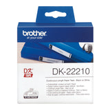 Brother DK-22210 DirectLabel Etikettes white 29mm x 30,48m for Brother P-Touch QL/700/800/QL 12-102mm/QL 12-103.6mm