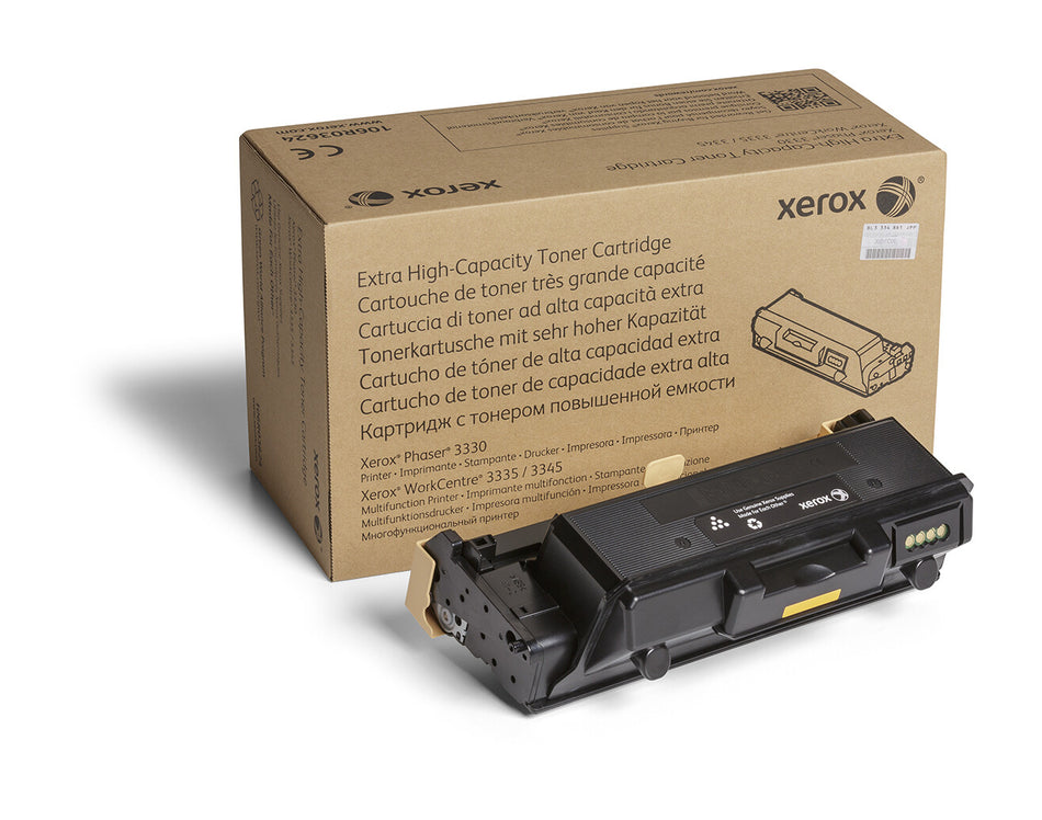 Xerox Genuine Phaser® 3330, WorkCentre® 3300 Series Black Extra High capacity Toner Cartridge (15000 Pages) - 106R03624