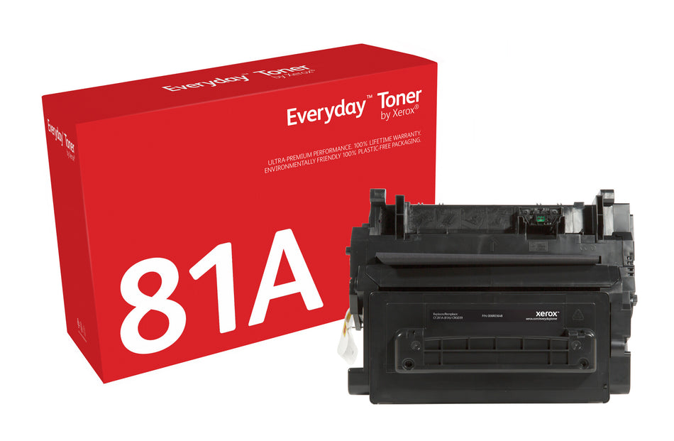 Everyday™ Black Toner by Xerox compatible with HP 81A (CF281A), Standard capacity