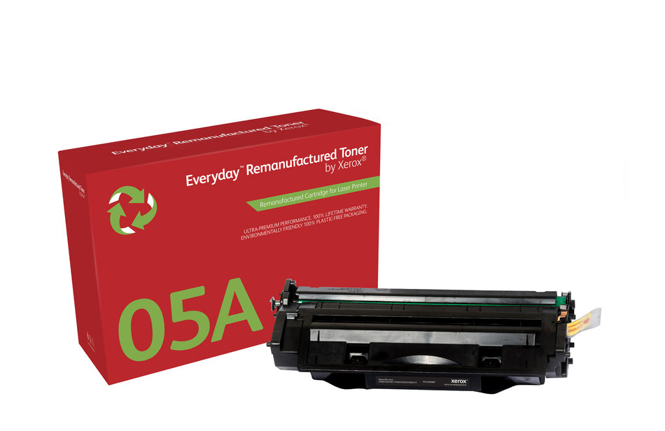 Everyday ™ Mono Remanufactured Toner by Xerox compatible with HP 05A (CE505A), Standard capacity