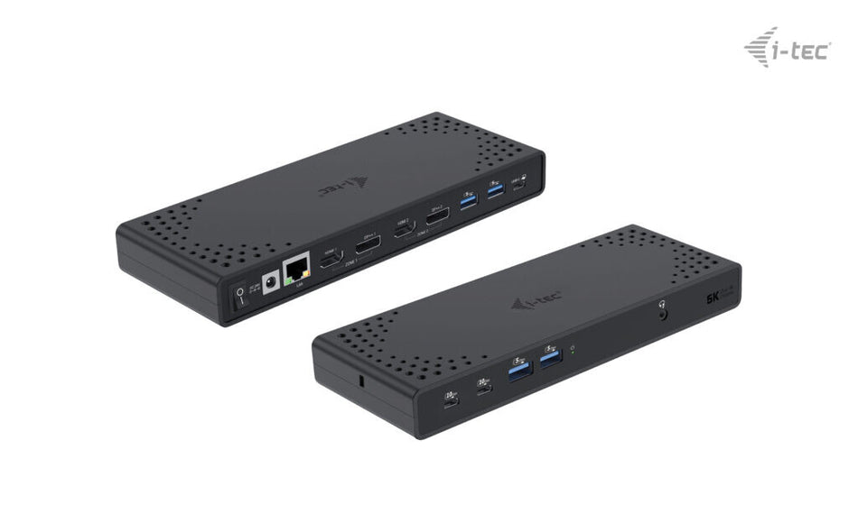 i-tec USB 3.0 / USB-C / Thunderbolt 3 Dual Display Docking Station Gen2 + Power Delivery 100W