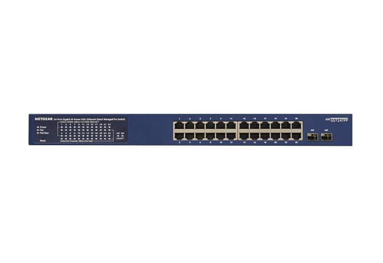 NETGEAR GS724TP-300EUS network switch Managed L2/L3/L4 Gigabit Ethernet (10/100/1000) Power over Ethernet (PoE) Blue