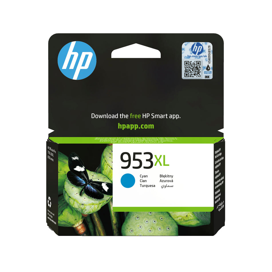 HP 953XL High Yield Cyan Original Ink Cartridge