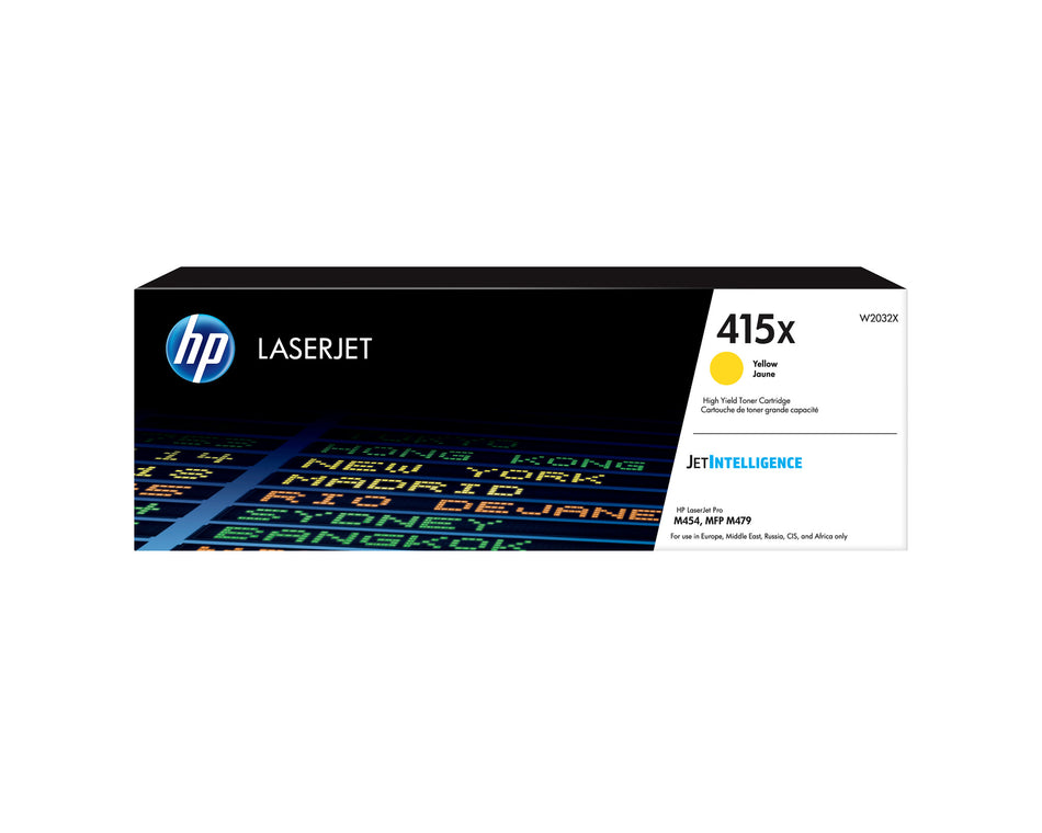 HP 415X High Yield Yellow Original LaserJet Toner Cartridge
