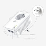 TP-Link TL-PA7027P KIT PowerLine network adapter 1000 Mbit/s Ethernet LAN White 2 pc(s)