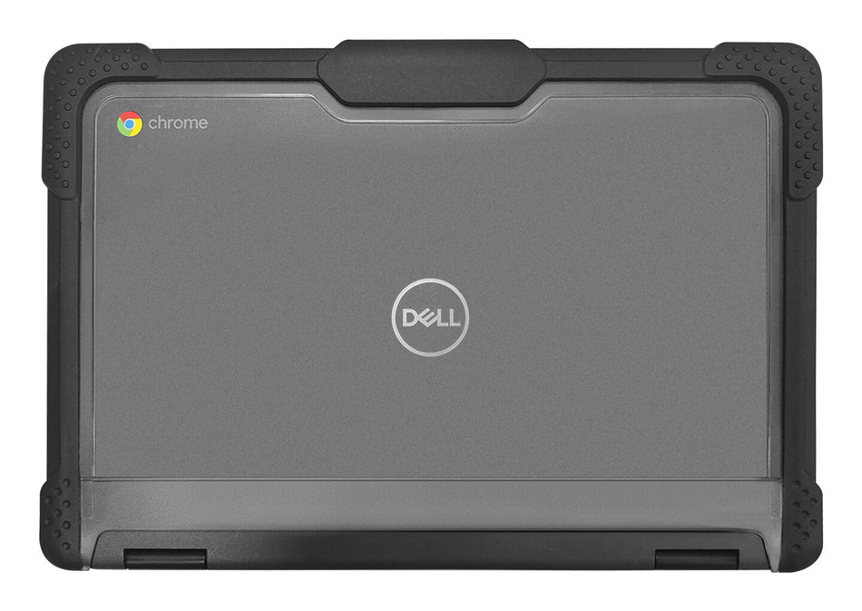 Techair TACHS007 Protective Hard Shell case for Dell 3100/3110 Clamshell & Touschscreen 2 in 1 Chromebook, 11.6 black/clear