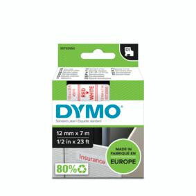 DYMO D1 Standard - Red on White - 12mm