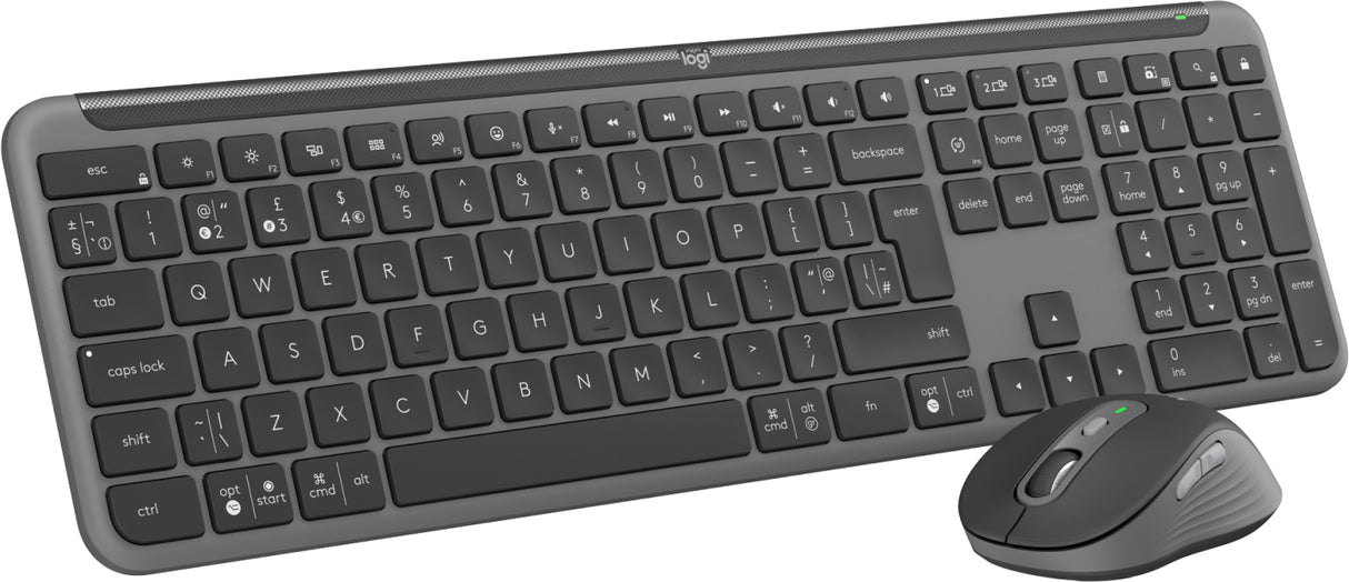 Logitech MK950 Signature for Business keyboard Mouse included RF Wireless + Bluetooth QWERTY UK English Graphite