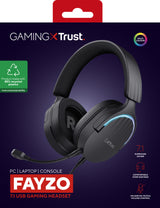 Trust GXT 490 FAYZO over-ear 7.1 USB-gamingheadset.