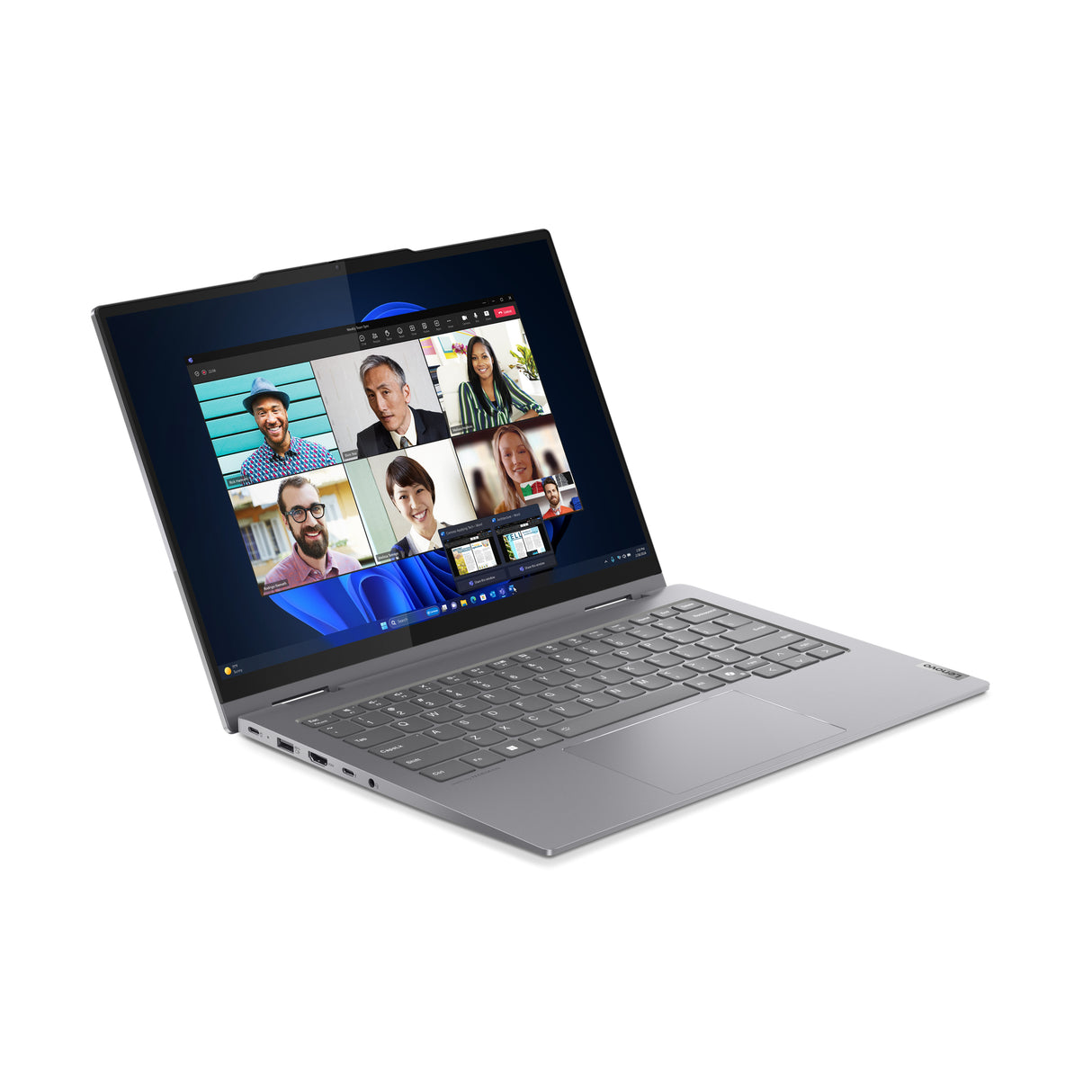 Lenovo ThinkBook 14 Intel Core Ultra 5 125U Hybrid (2-in-1) 35.6 cm (14") Touchscreen WUXGA 16 GB DDR5-SDRAM 256 GB SSD Wi-Fi 6E (802.11ax) Windows 11 Pro Grey