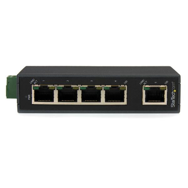 StarTech.com 5-port industrial Ethernet switch - DIN rail mountable