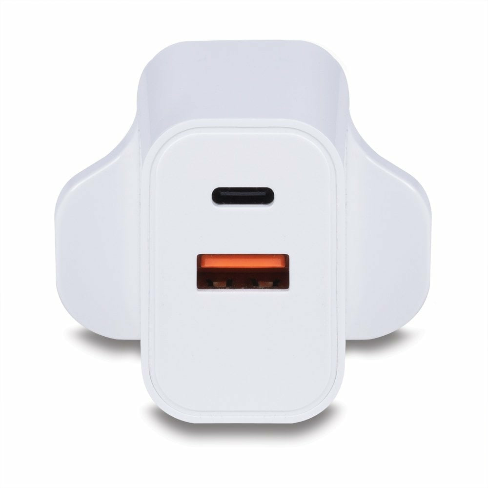 Lindy 30W USB Type A and C Charger UK Plug