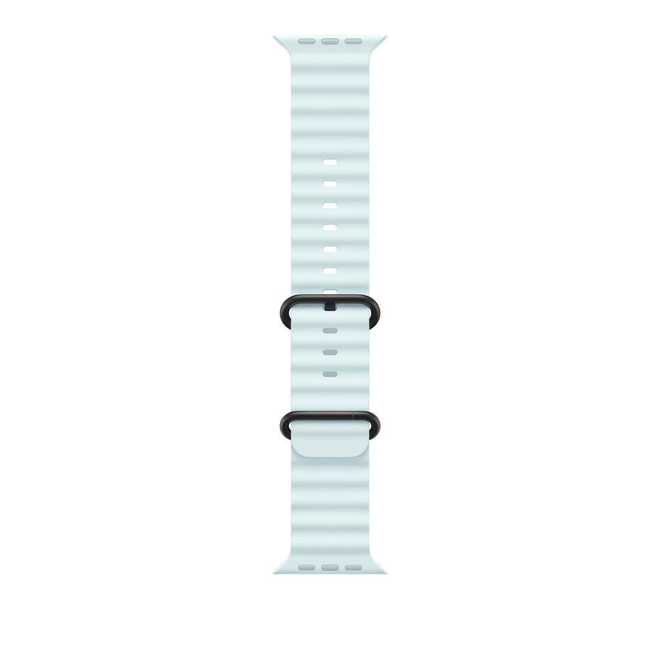 Apple 49mm Ice Blue Ocean Band - Black Titanium Finish