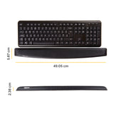 Fellowes Keyboard Wrist Rest - Memory Foam Wrist Rest - Ergonomic Wrist Support for Computer, Laptop, Home Office Use - Black