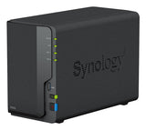 Synology DS223 NAS Desktop Realtek RTD1619B 2 GB DDR4 12 TB HDD DiskStation Manager Black