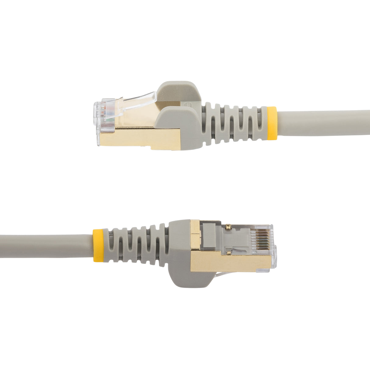 StarTech.com 10m CAT6a Ethernet Cable - 10 Gigabit Shielded Snagless RJ45 100W PoE Patch Cord - 10GbE STP Network Cable w/Strain Relief - Grey Fluke Tested/Wiring is UL Certified/TIA