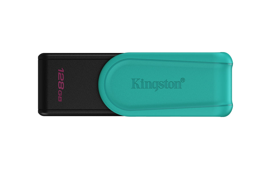 Kingston Technology DataTraveler 128GB Portable USB 3.2 Gen 1 Exodia S (Black/Turquoise)