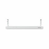 StarTech.com Under Desk Cable Management Tray, Length Adjustable Cable Organizer, Clamp-On Installation, No Drilling Required, Power Bar Holder, White