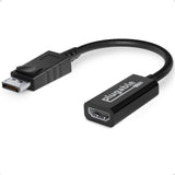 Plugable Technologies Active DisplayPort to HDMI Adapter, Uni-Directional, Driverless, Adapts Any Full-Sized DP Port to Enable Connecting a HDMI Cable and Display up to 4K 3840x2160 @60Hz