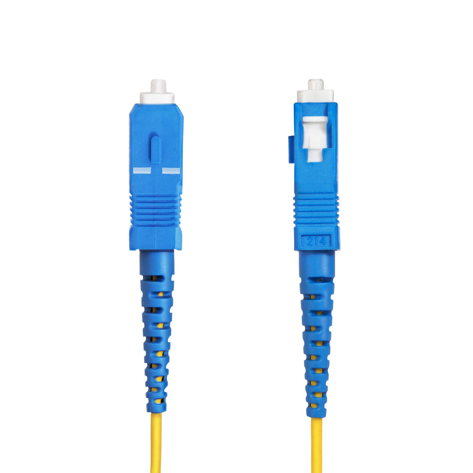 StarTech.com 100m (328ft) SC to SC (UPC) OS2 Single Mode Simplex Fiber Optic Cable, 9/125µm, 40G/100G, Bend Insensitive, Low Insertion Loss, LSZH Fiber Jumper Cord