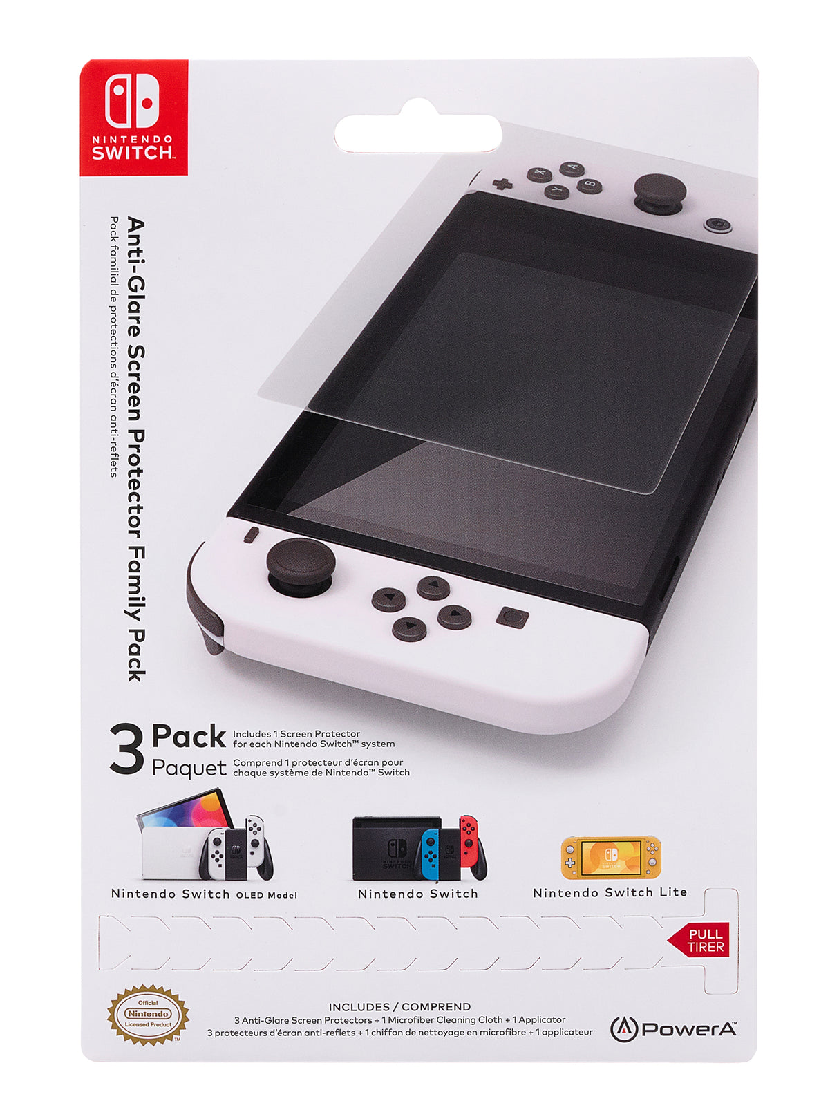 PowerA NSAC0006-02 tablet screen protector Anti-glare screen protector Nintendo 3 pc(s)