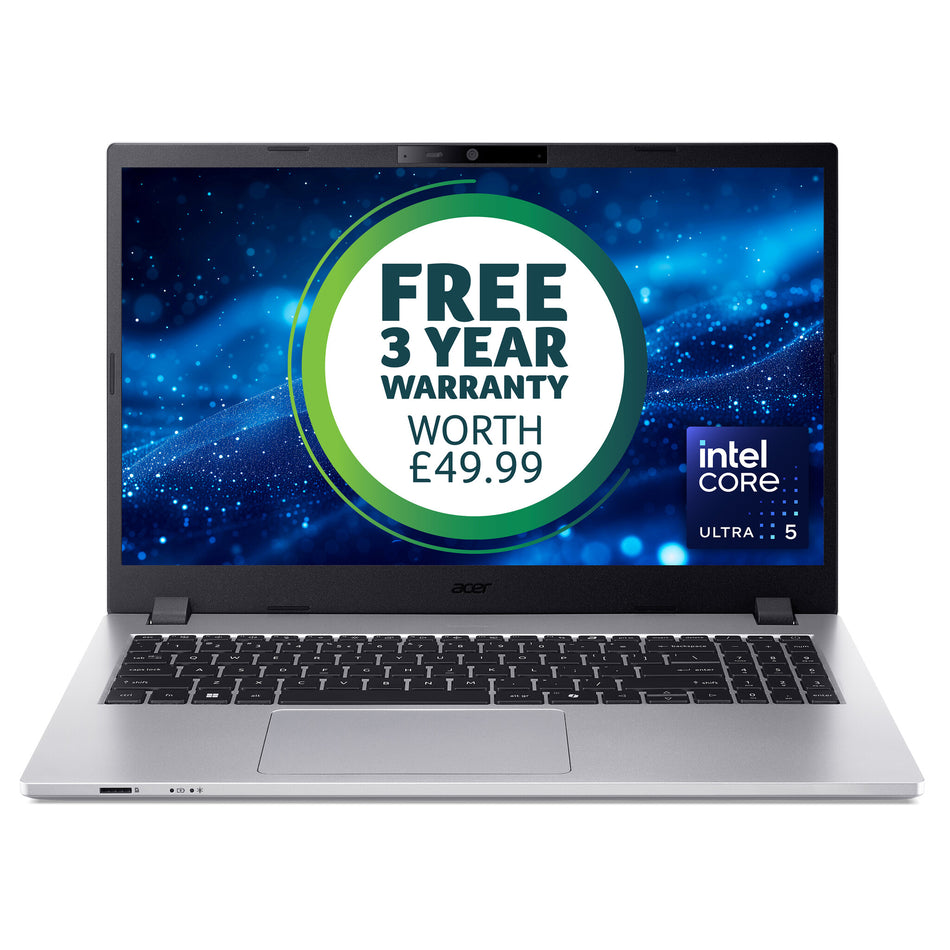 Acer TravelMate P2 TMP215-75 U5-125H 16GB 512GB W11P Intel Core Ultra 5 Laptop 39.6 cm (15.6") Full HD DDR5-SDRAM SSD Wi-Fi 6E (802.11ax) Windows 11 Pro Silver