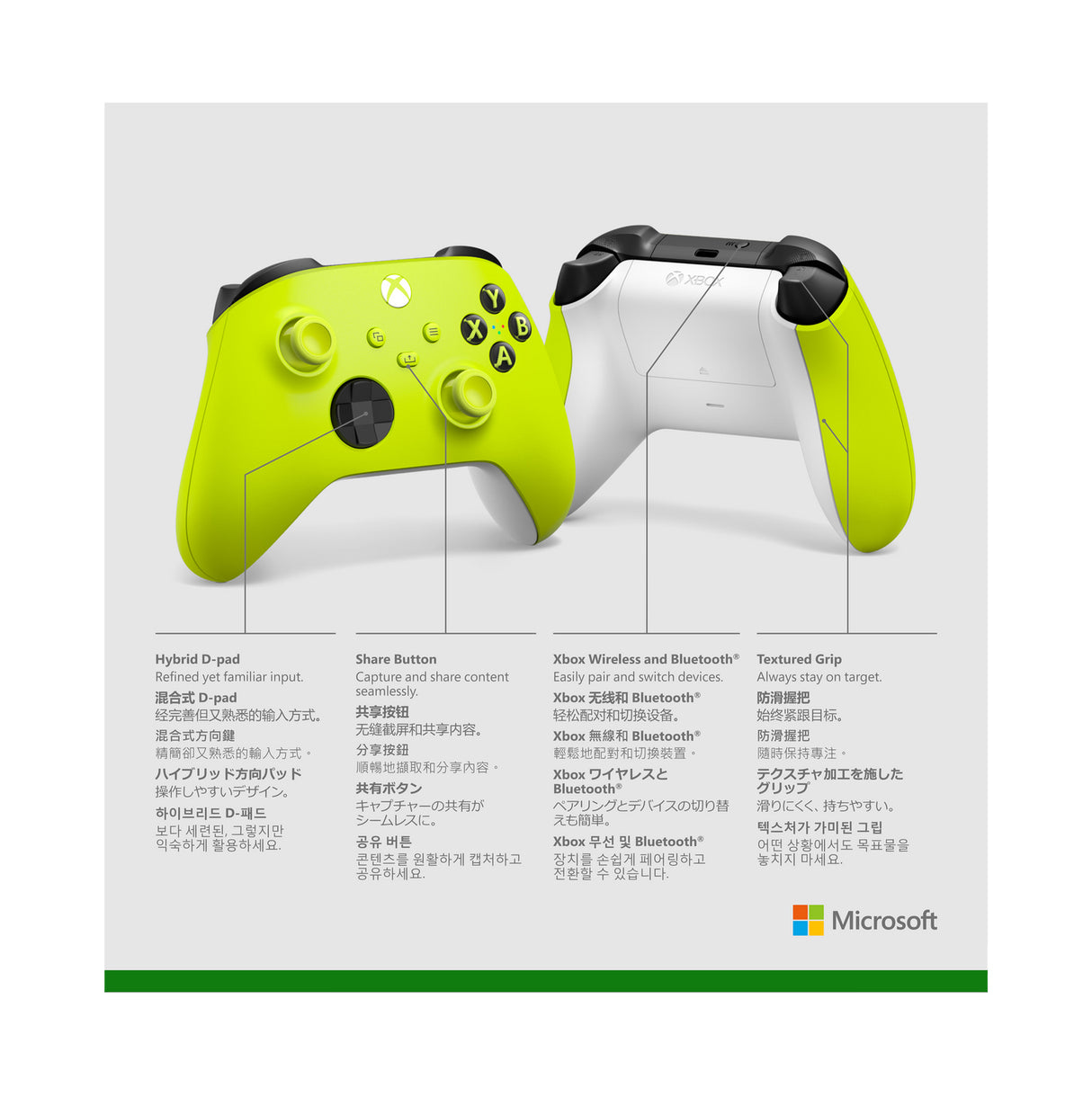 Microsoft Xbox Wireless Controller Green, Mint colour Bluetooth Joystick Analogue / Digital Xbox, Xbox One, Xbox Series S