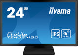 iiyama ProLite T2452MSC-B1 computer monitor 60.5 cm (23.8") 1920 x 1080 pixels Full HD LCD Touchscreen Multi-user Black