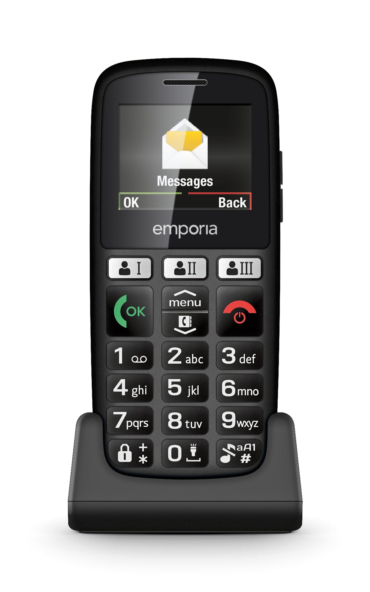 Emporia emporiaHAPPY 70 g Black Entry-level phone