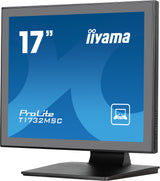 iiyama ProLite T1732MSC-B1SAG computer monitor 43.2 cm (17") 1280 x 1024 pixels Full HD LED Touchscreen Tabletop Black