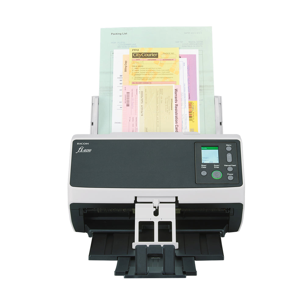 Ricoh fi-8190 ADF + Manual feed scanner 600 x 600 DPI A4 Black, Grey