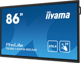 iiyama PROLITE TE8614MIS-B2AG Digital signage flat panel 2.18 m (86") LCD Wi-Fi 435 cd/m² 4K Ultra HD Black Touchscreen Built-in processor Android 24/7