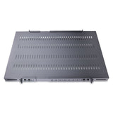 StarTech.com 1U 4-Post Adjustable Vented Server Rack Mount Shelf - 330lbs(150 kg) - 19.5 to 38in Adjustable Mounting Depth Universal Tray for 19" AV/ Network Equipment Rack - 27.5in Deep