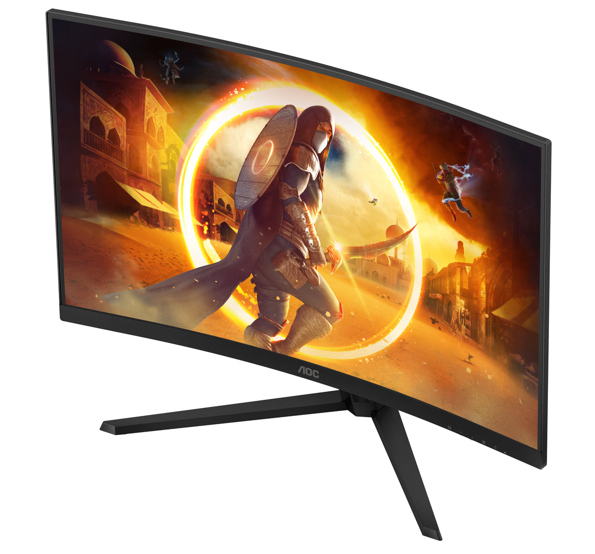 AOC G4 CQ32G4VE computer monitor 81.3 cm (32") 2560 x 1440 pixels Quad HD LCD Black, Grey