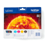 Brother LC-980VALBP Ink cartridge multi pack Bk,C,M,Y 360pg + 3x260pg Pack=4 for Brother DCP 145 C