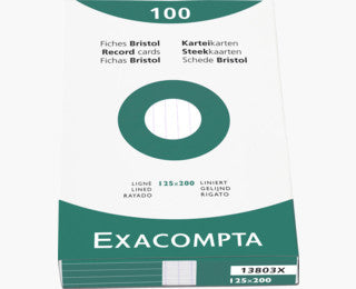 Exacompta 13803X index card White