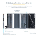 StarTech.com 55-Bit Electric Precision Screwdriver Set - Portable Cordless Battery Powered Bit Driver Kit for Electronic, Laptop, Computers, Tablet & Phone Repairs - Magnetic Work Pad