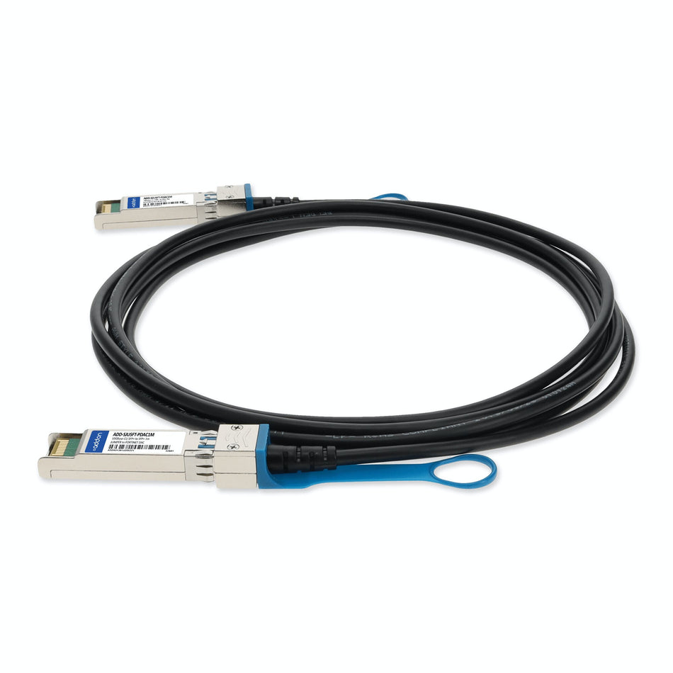 AddOn Networks ADD-SJUSFT-PDAC1M InfiniBand/fibre optic cable 1 m SFP+ Black