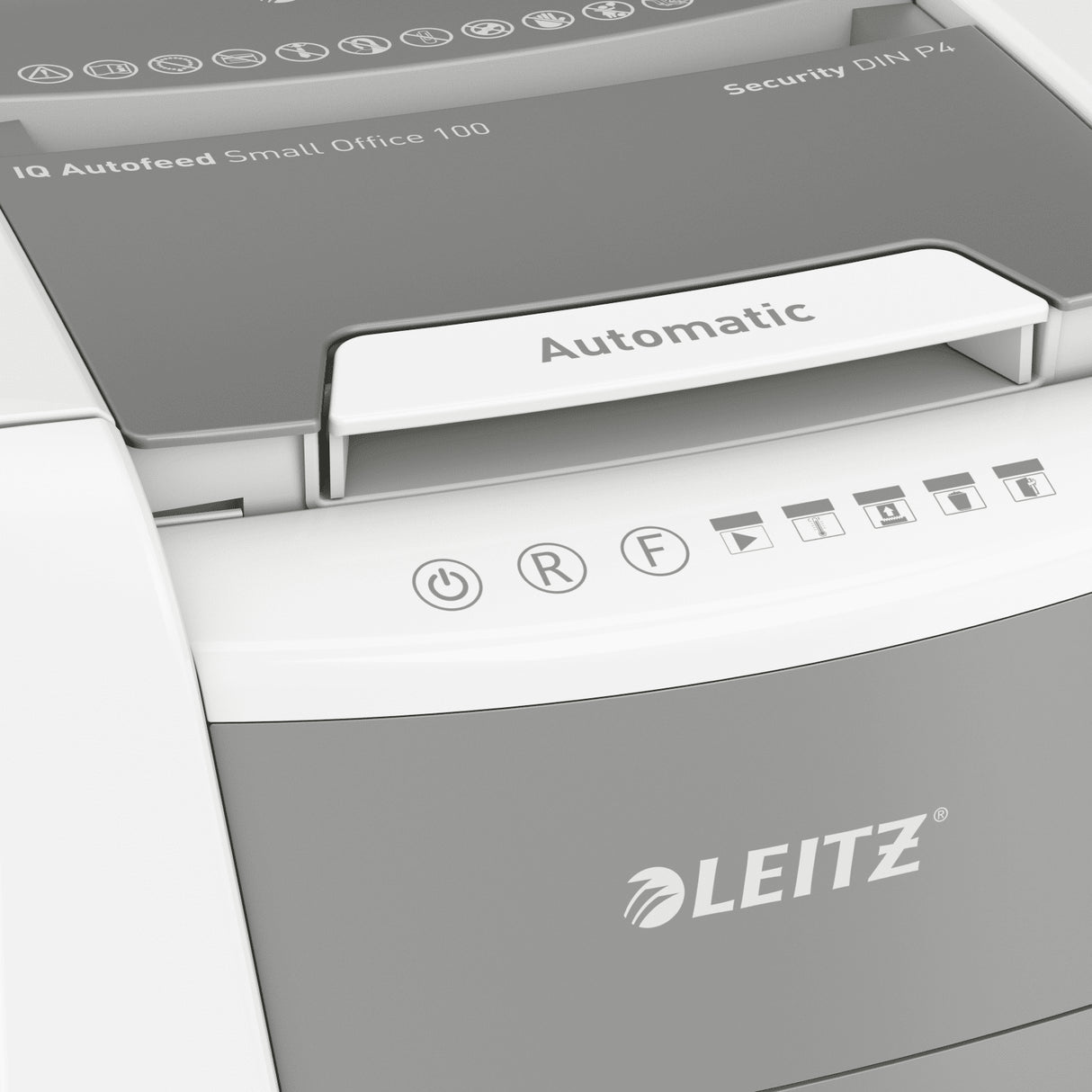 Leitz P4 34L paper shredder Cross shredding 55 dB 22 cm Silver, Black, White, Grey