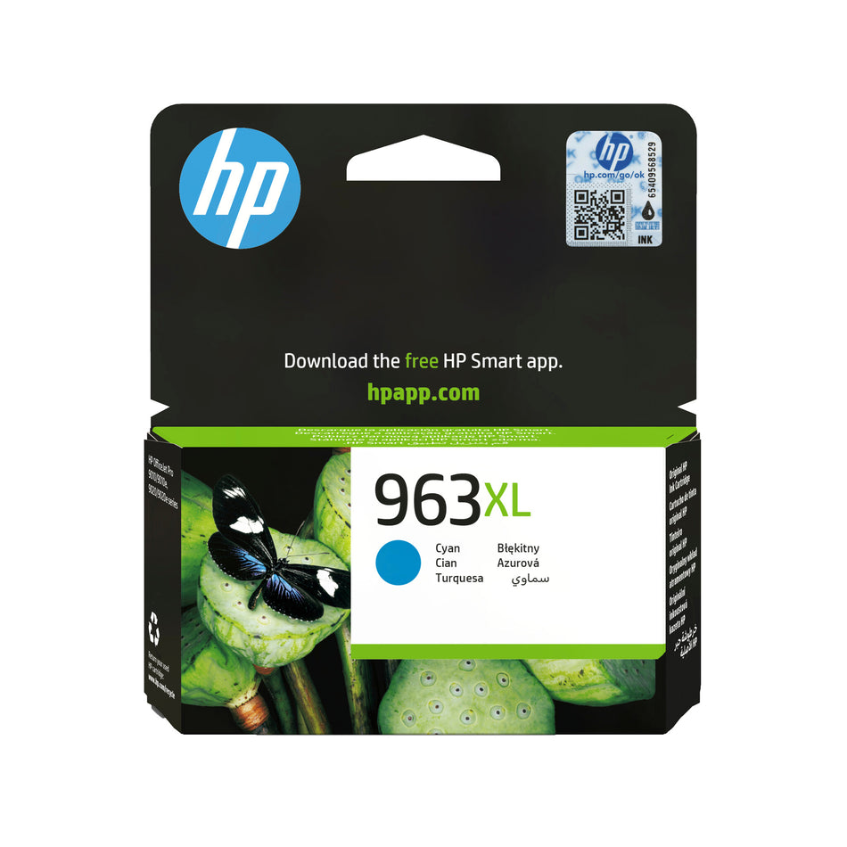 HP 963XL High Yield Cyan Original Ink Cartridge