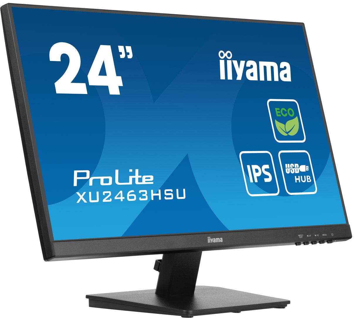 iiyama ProLite XU2463HSU-B1 computer monitor 60.5 cm (23.8") 1920 x 1080 pixels Full HD LED Black