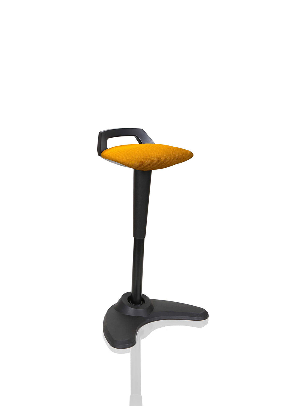 Dynamic KCUP1208 saddle chair Padded seat Yellow Fabric, Foam Black Metal Metal, Plastic 1 pc(s)