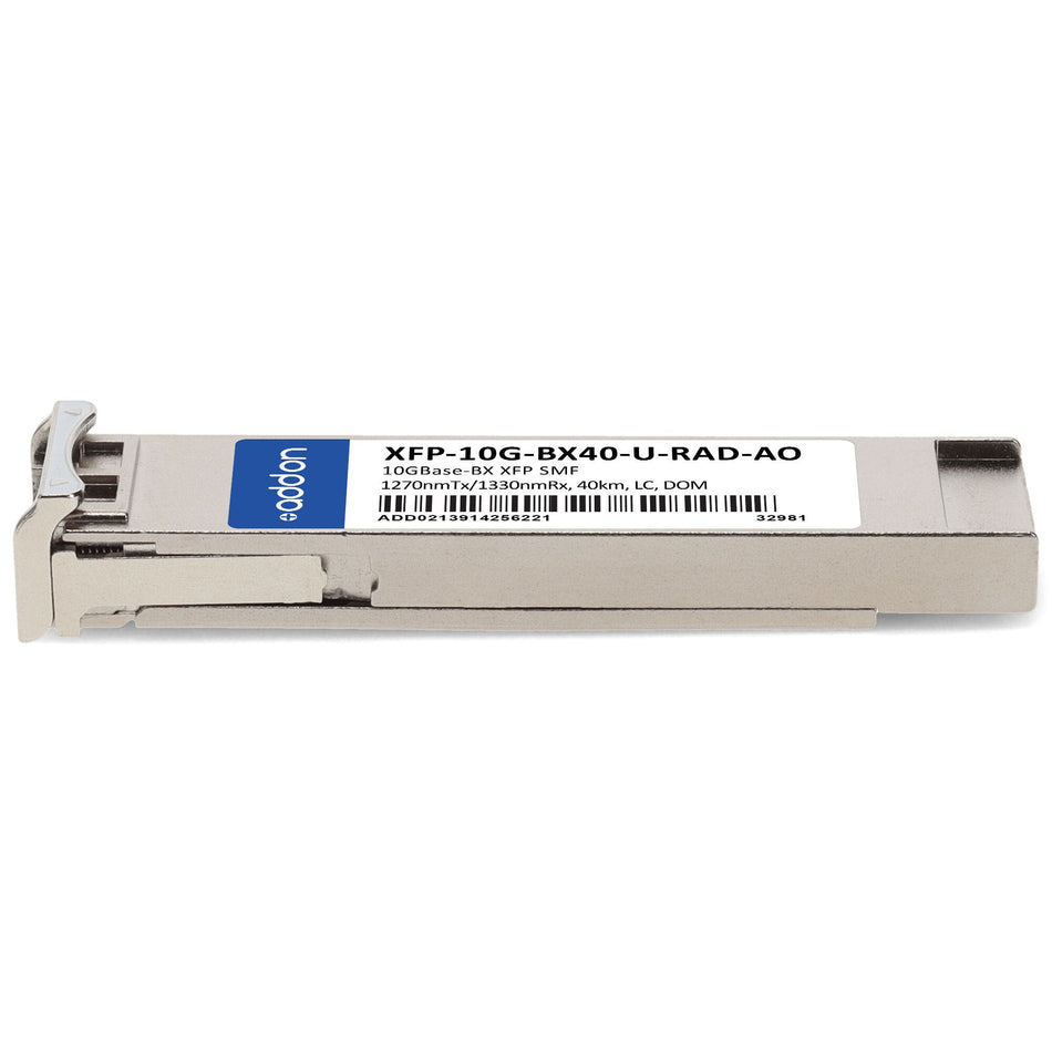 AddOn Networks XFP-10G-BX40-U-RAD-AO network transceiver module Fiber optic 10000 Mbit/s