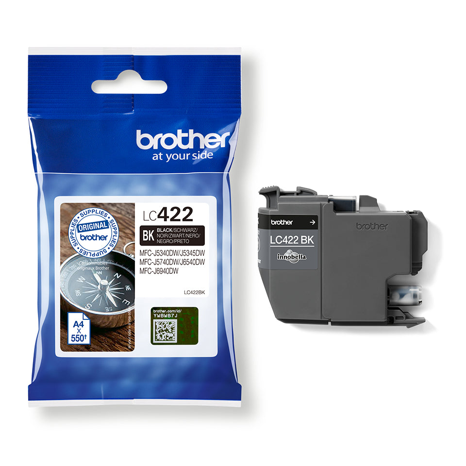 Brother LC-422BK Ink cartridge black, 550 pages for Brother MFC-J 5340