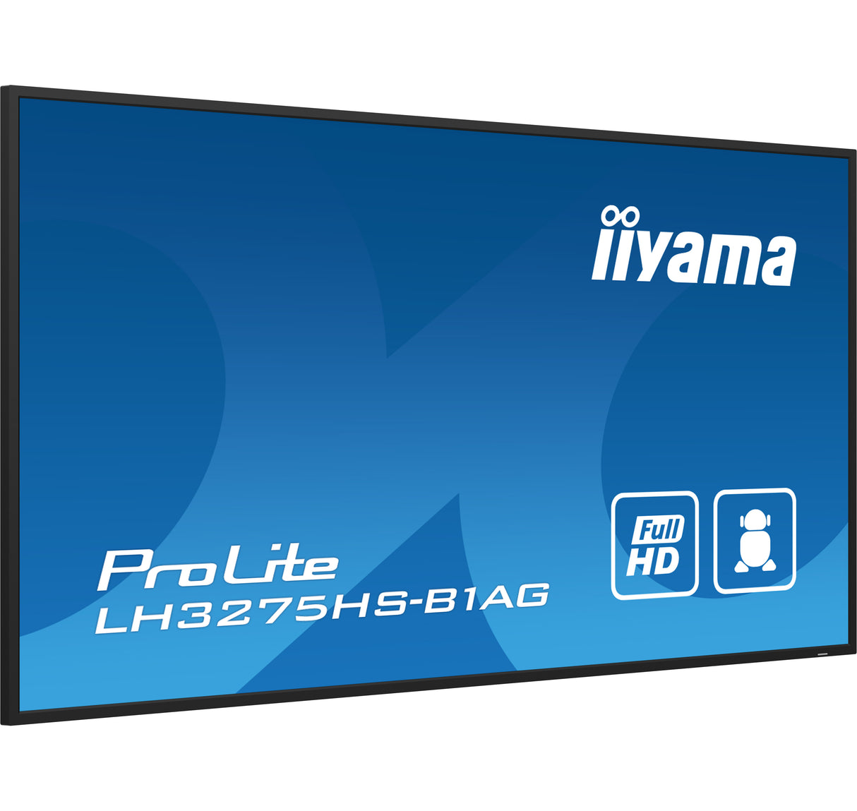 iiyama LH3275HS-B1AG Signage Display Digital signage flat panel 81.3 cm (32") LCD Wi-Fi 500 cd/m² Full HD Black Built-in processor Android 11 24/7