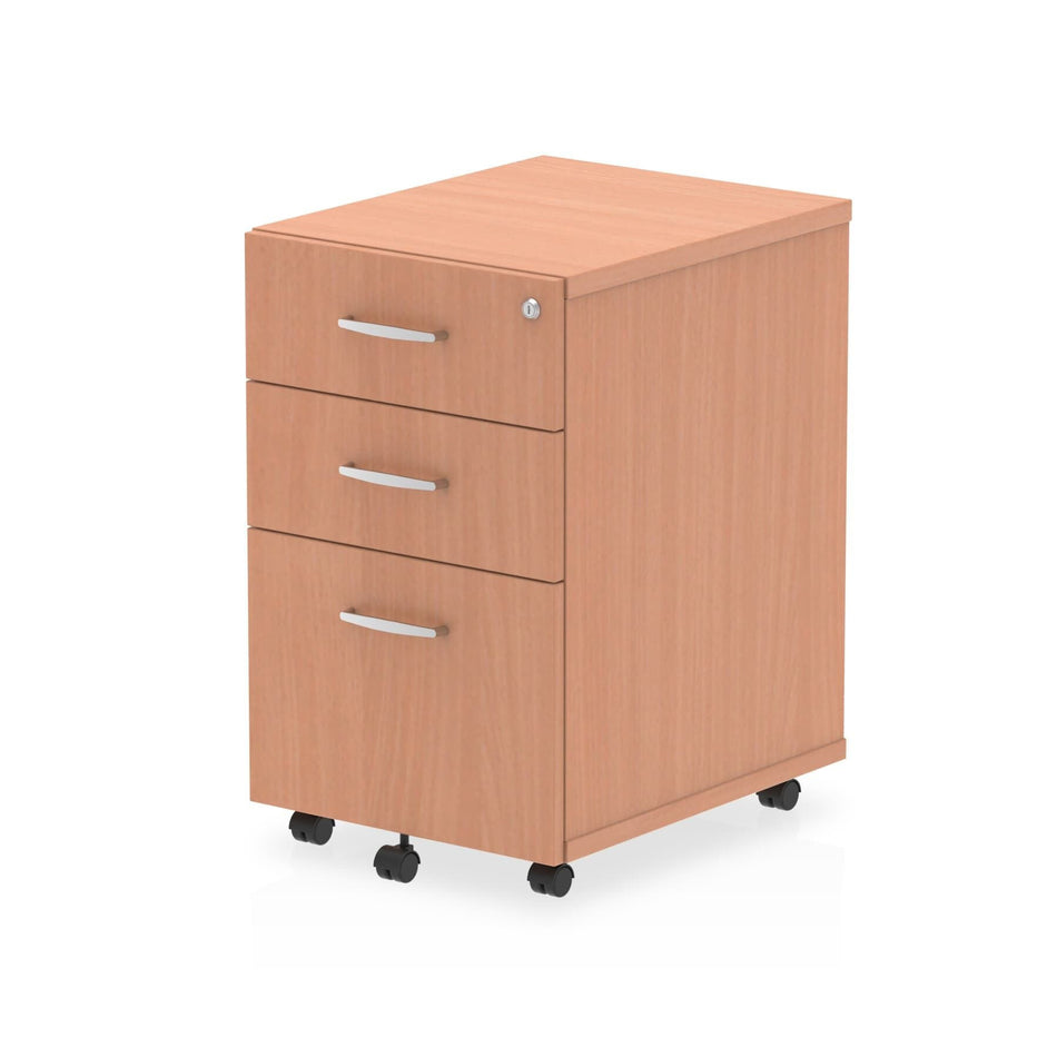 Dynamic I001648 office drawer unit Beech Melamine Faced Chipboard (MFC)