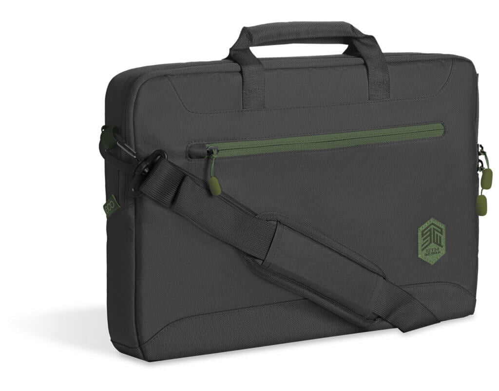 STM STM-117-393P-01 laptop case 40.6 cm (16") Briefcase Black, Green