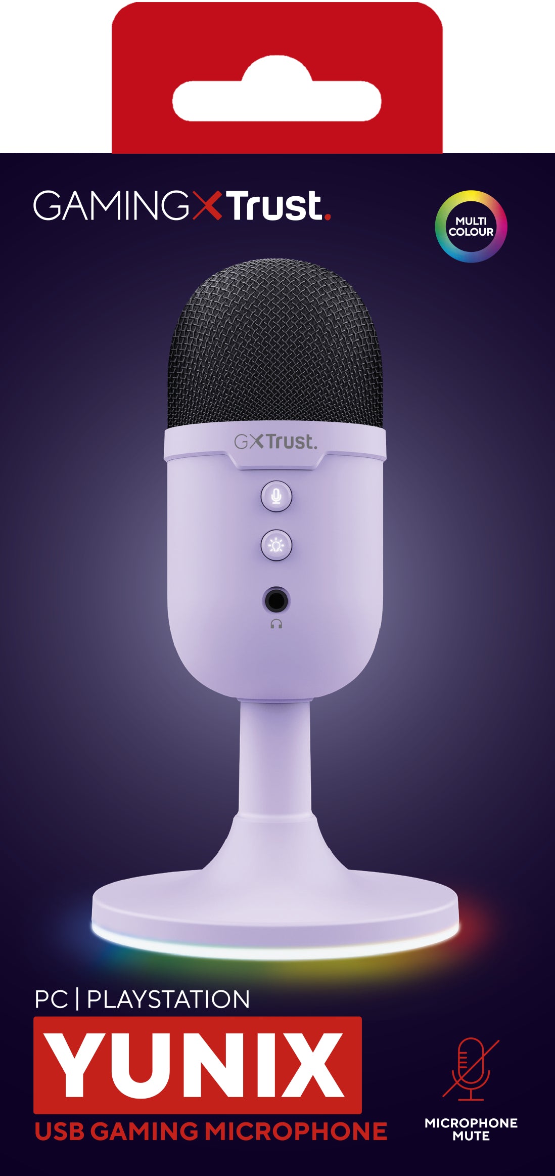 Trust GXT 234P Yunix Purple Table microphone