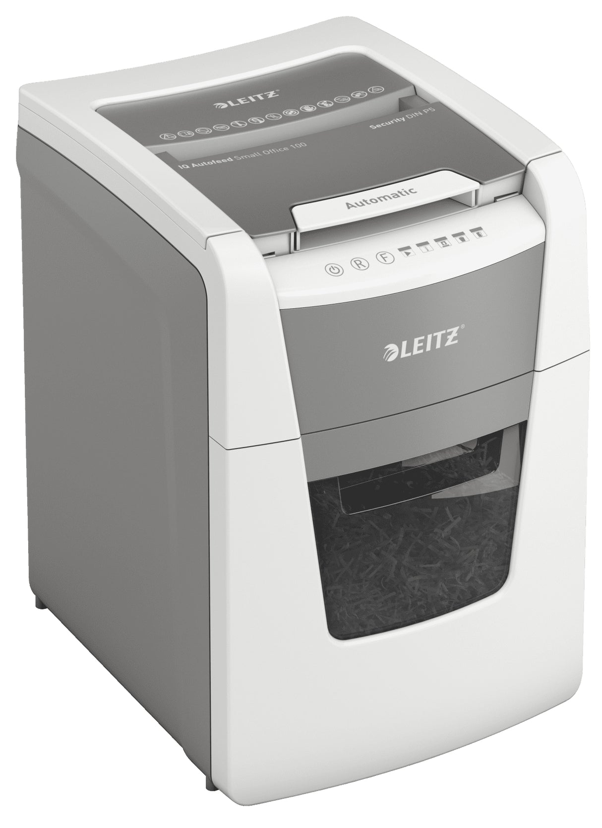 Leitz P5 34L paper shredder Micro-cut shredding 55 dB 22 cm Black, Grey, Silver, White